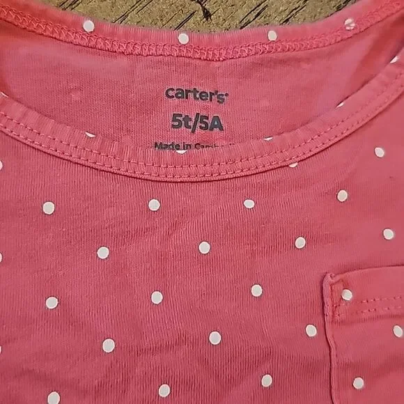 5T cotton polka dot shirt - Picture 2 of 5